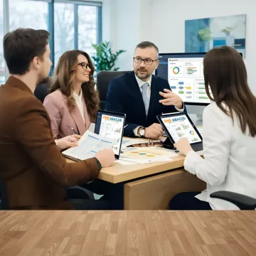 Consultant guiding nonprofit staff through accounting software setup