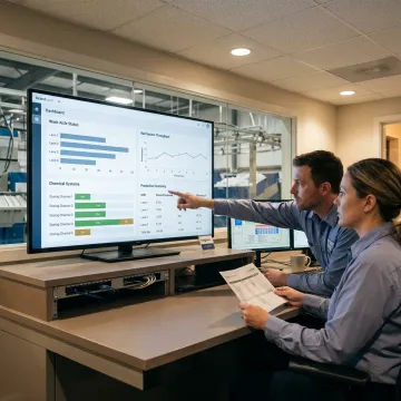 Industrial wastewater monitoring dashboard