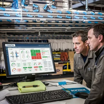Chemical plant real-time monitoring software dashboard